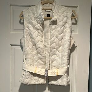 White vest with a sparkle